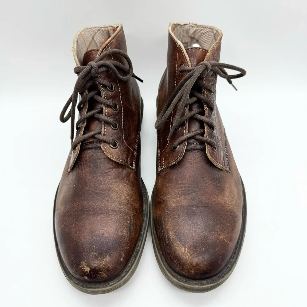 Bed Stu Men's Hoover Lace Up Chukka Boot Brown Distressed Size‎ 8.5 Minimalist